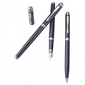 Ручка шариковая Pen Pro синяя+серебро